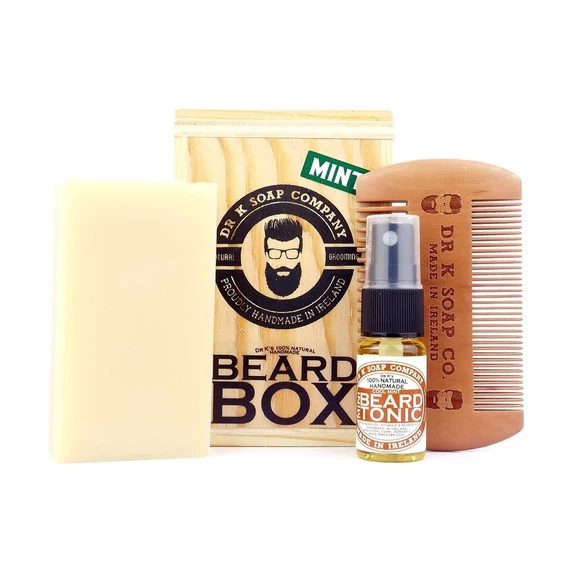 Dr K Beard Box Mint menta szakállápoló utazószett