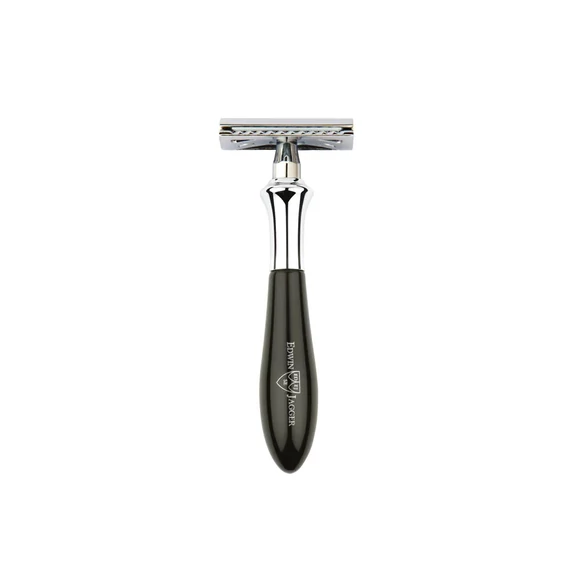 Edwin Jagger Closed Comb Chatsworth Plaza borotva Ebony/Chrome