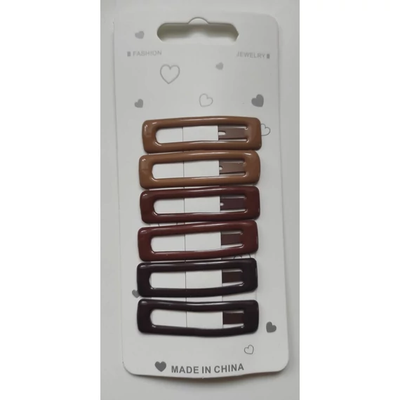 Hair Power csit-csat szett, Brown, 6 db