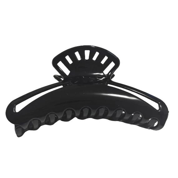 Hair Power fekete hajcsipesz HP197, 10 cm
