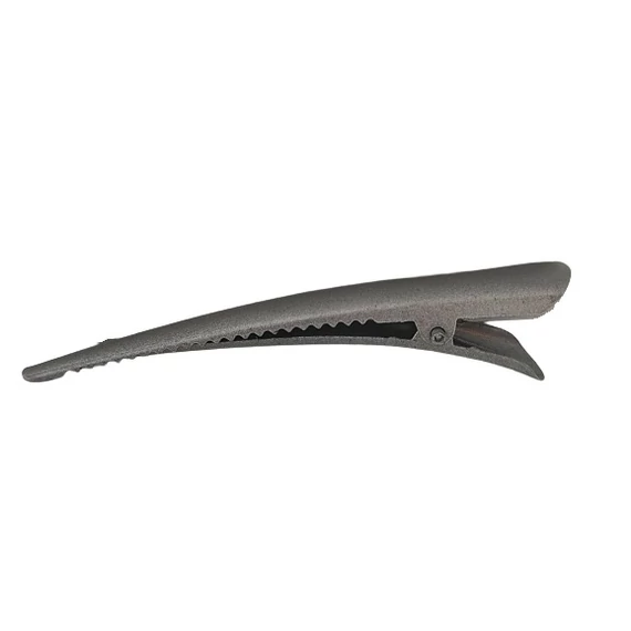 Hair Power matt ezüst hajcsipesz HP396, 8 cm