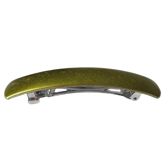 Hair Power francia csat, 9 cm, metál zöld