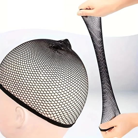 Hair Power hajleszorító necc háló parókához fekete, 1 db