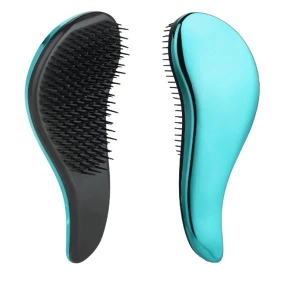 Hair Power hullámos bontókefe, türkiz metál