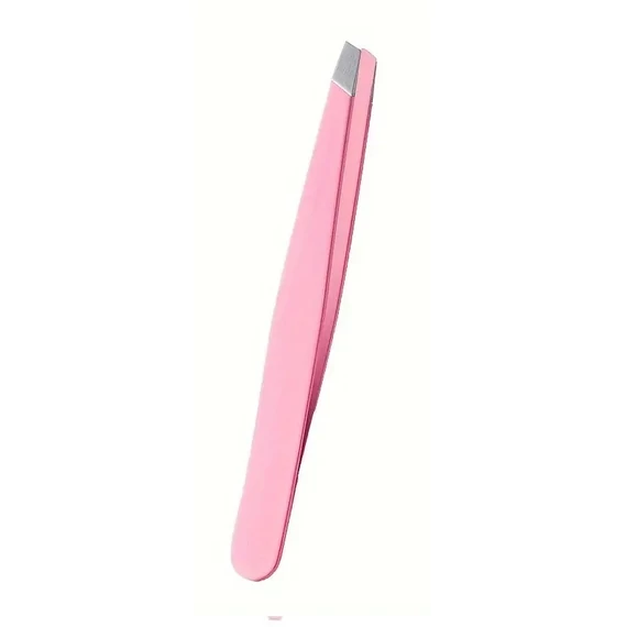 Hair Power rozsdamentes acél szemöldökcsipesz, pink