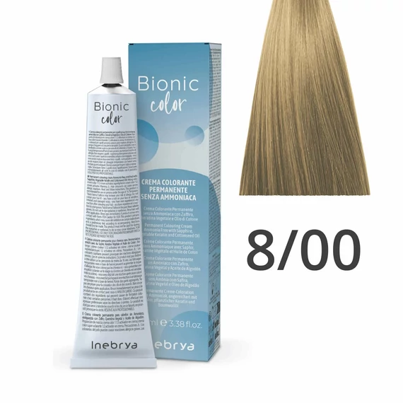 Inebrya Bionic Color ammóniamentes és PPD-mentes hajfesték 8.00