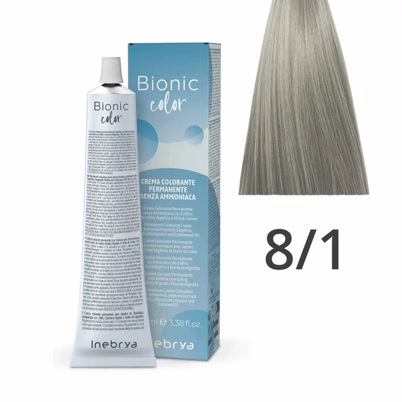 Inebrya Bionic Color ammóniamentes és PPD-mentes hajfesték 8.1