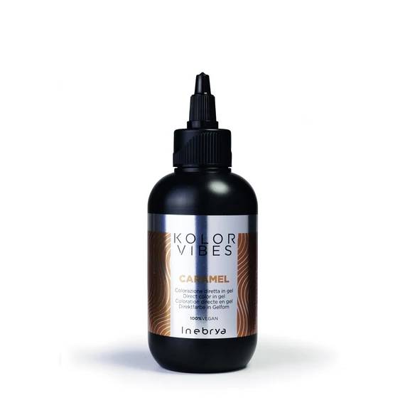 Inebrya Kolor Vibes vegán hajszinező gél, Caramel, 150 ml
