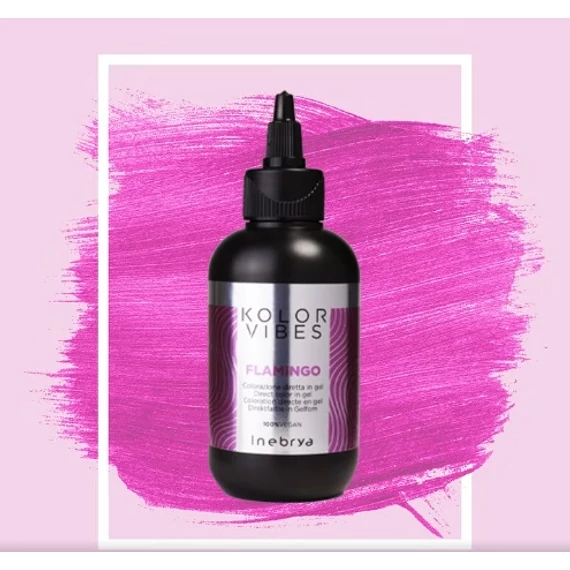 Inebrya Kolor Vibes vegán hajszinező gél, Flamingo, 150 ml
