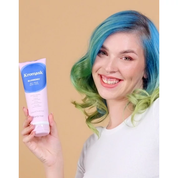 Inebrya Kromask hajszínező hajpakolás, Blue, 250 ml