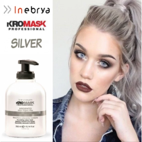 Inebrya Kromask hajszínező hajpakolás, Silver, 300 ml