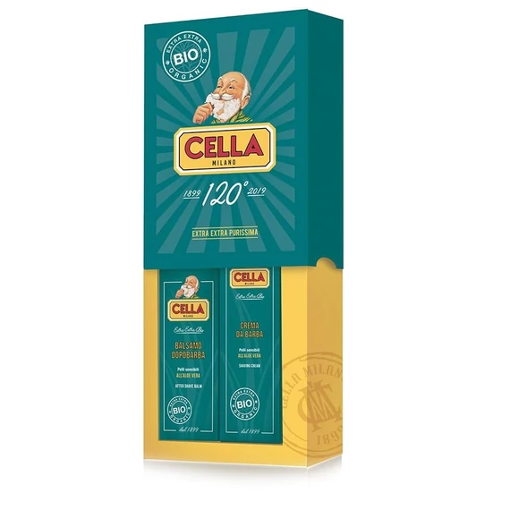Cella Milano tradicionális borotválkozó szett, zöld