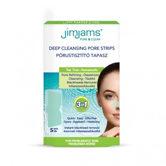 JimJams Pure & Clear pórustisztító tapasz, 5db