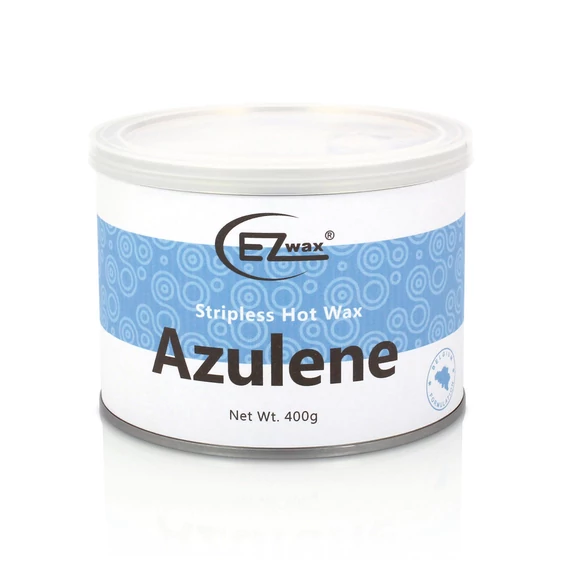 Lady Stella  Ezwax Premium elasztikus lehúzócsík nélküli konzervgyanta, Azulén, 400 ml