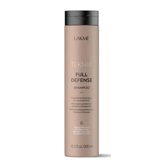 Lakmé Teknia Full Defense védő sampon igénybevett hajra, 300 ml