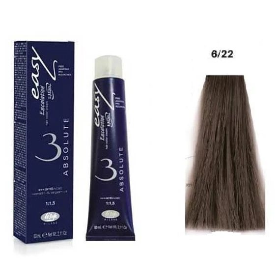 Lisap Easy Absolute ammónia rezorcin és PPD mentes hajfesték, 6/22