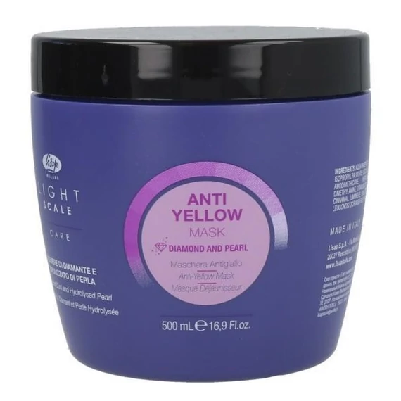 Lisap Light Scale Care Anti-Yellow hamvasító hajpakolás, 1 l