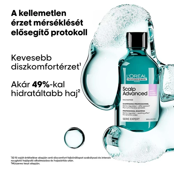 Loreal Scalp Advanced nyugtató sampon érzékeny fejbőrre, 300 ml