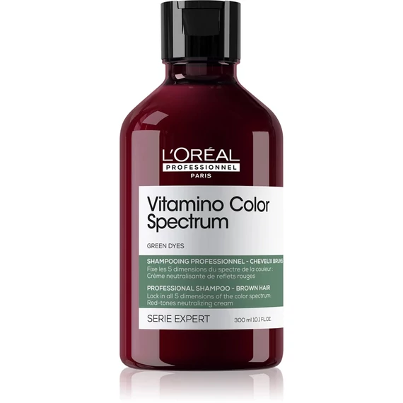 Loreal Serie Expert Vitamino Color Spectrum Green hamvasító sampon, 300 ml