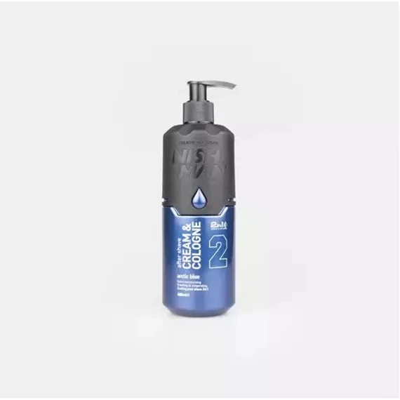 Nish Man Cream&Cologne 02 Arctic Blue borotválkozás utáni balzsam, 400ml