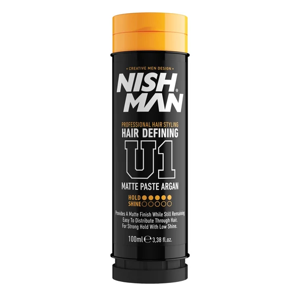 Nish Man Hair Defining Matte Paste Argan matt hajformázó erős,100 ml