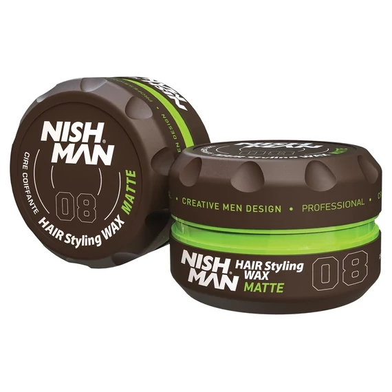 Nish Man Matte 08 matt hatású wax, erős tartással, 150ml