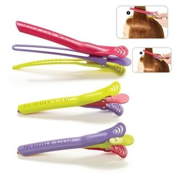 Olivia Garden Double Clip feltűző csipesz