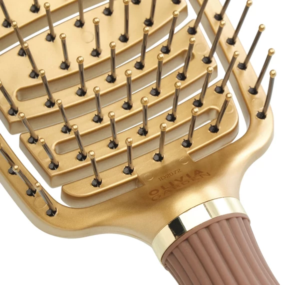 Olivia Garden Expert Care Flex Gold & Brown nylon sörtés hajkefe