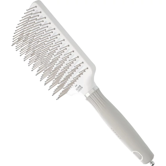 Olivia Garden Expert Care Vent White & Grey nylon sörtés hajkefe, Large