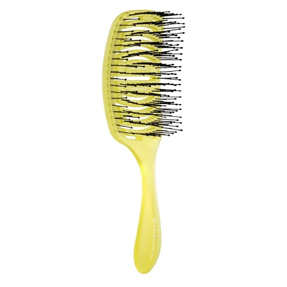 Olivia Garden iDetangle Pride Medium bontókefe vizes és száraz hajra, Yellow