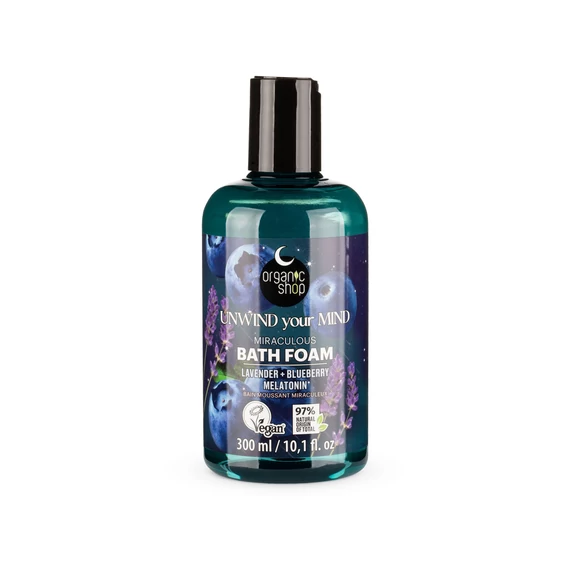 Organic Shop varázslatos habfürdő levendulával, áfonyával és melatoninnal, 300 ml