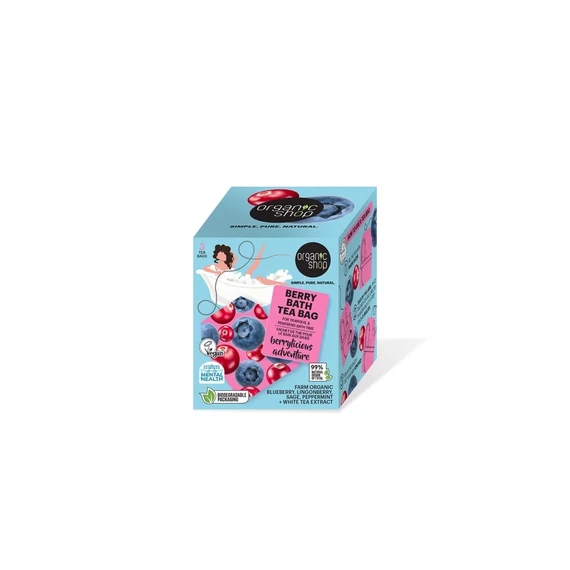 Organic Shop Berry Bath fürdőfilter bogyós gyümölcsökkel, 3 db