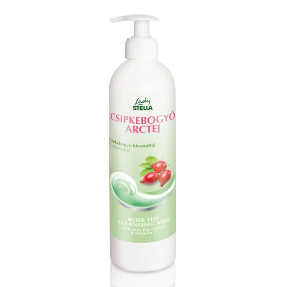 Lady Stella csipkebogyó arctisztító tej magas C-vitamin tartalommal, 500 ml