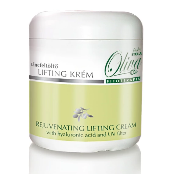 Lady Stella Oliva rejuvenációs ráncfeltöltő lifting krém hyaluronsavval UV-szűrővel, 250 ml