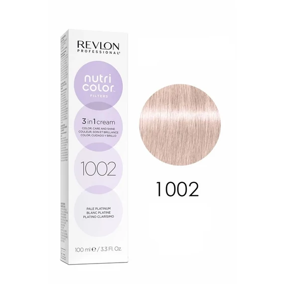 Revlon Nutri Color Creme színező hajpakolás 1002 Gyöngyház platina, 100 ml