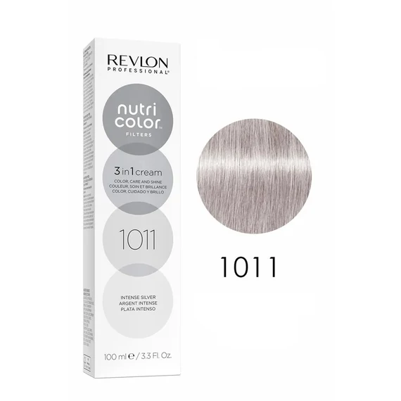 Revlon Nutri Color Creme színező hajpakolás 1011 Intenzív ezüstszürke, 100 ml