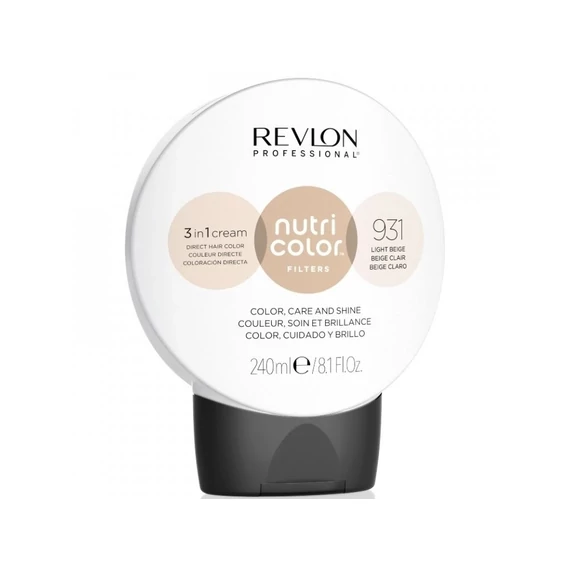 Revlon Nutri Color Creme színező hajpakolás 931 Light Beige, 240 ml