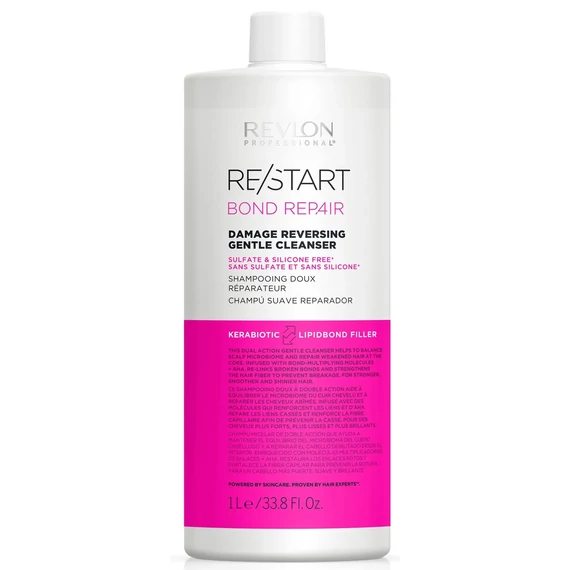 Revlon Restart Bond Repair Gentle Cleanser hajerősítő micellás sampon sérült hajra, 1000 ml