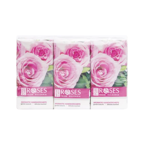 Roses Nature papírzsebkendő, 6x10 db