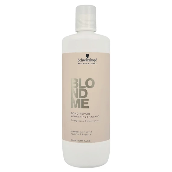 Schwarzkopf Blondme Bond Repair Nourishing intenzíven tápláló sampon szőke hajra, 1 l