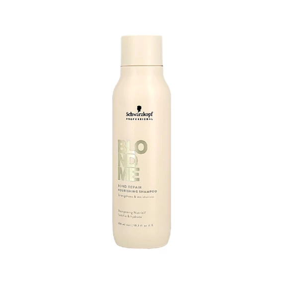 Schwarzkopf Blondme Bond Repair Nourishing intenzíven tápláló sampon szőke hajra, 300 ml
