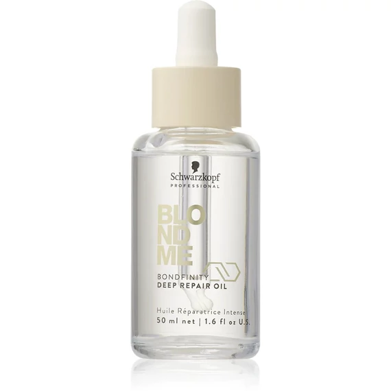 Schwarzkopf Blondme Bondfinity Deep Repair tápláló olaj szőke hajra, 50 ml