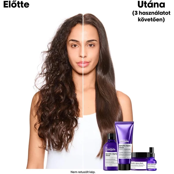 Loreal Serie Expert Keratin Alpha Sleek simitó hajkezelés, 200 ml