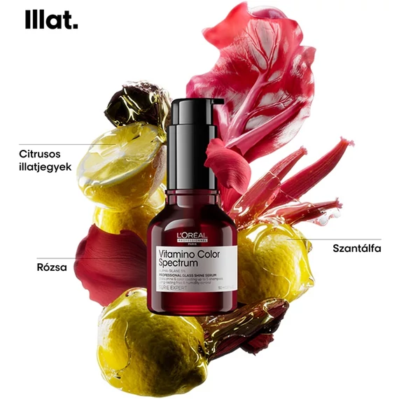 Loreal Serie Expert Vitamino C Spectrum színvédő fényszérum festett hajra, 50 ml