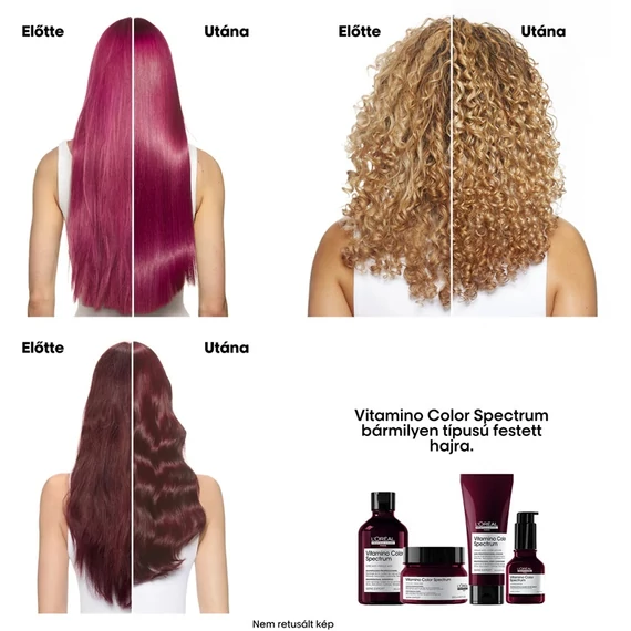 Loreal Serie Expert Vitamino C Spectrum színvédő sampon festett hajra, 300 ml