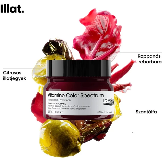 Loreal Serie Expert Vitamino C Spectrum színvédő maszk festett hajra, 250 ml