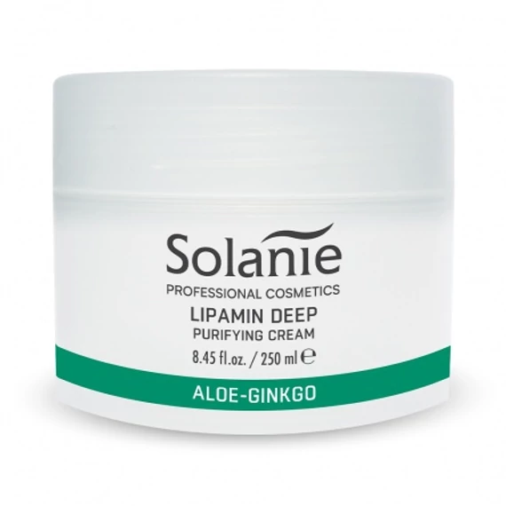 Solanie Aloe Gingko Lipamin mélytisztító krém, 250 ml