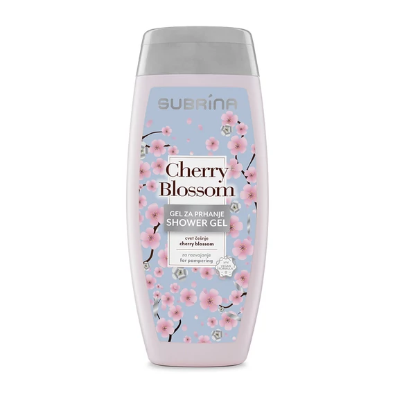 Subrina Cherry Blossom tusfürdő cseresznyevirág illattal, 250 ml