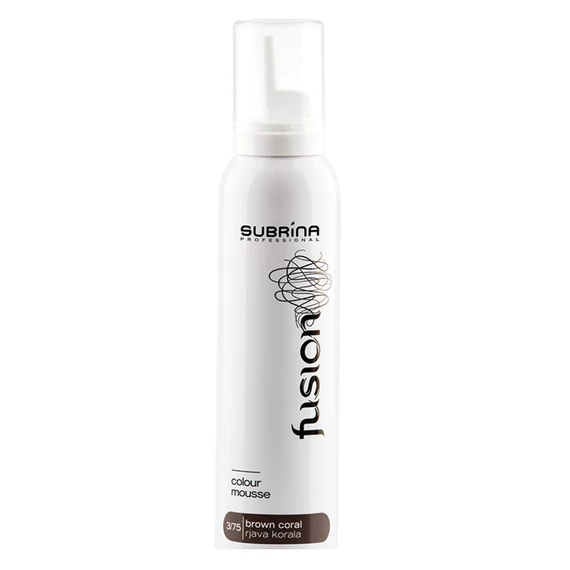 Subrina Professional Fusion hajszínező és fixáló hab 3/75 barna korall