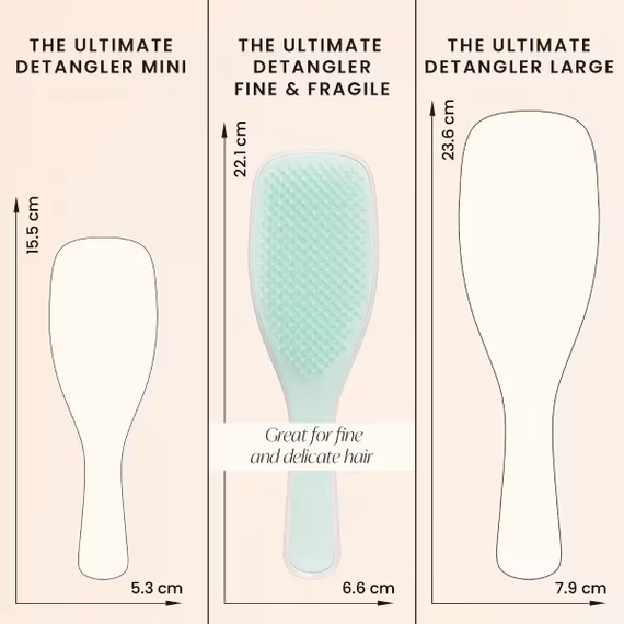 Tangle Teezer Fine & Fragile hajkefe vékonyszálú és törékeny hajra, Jade Lagoon